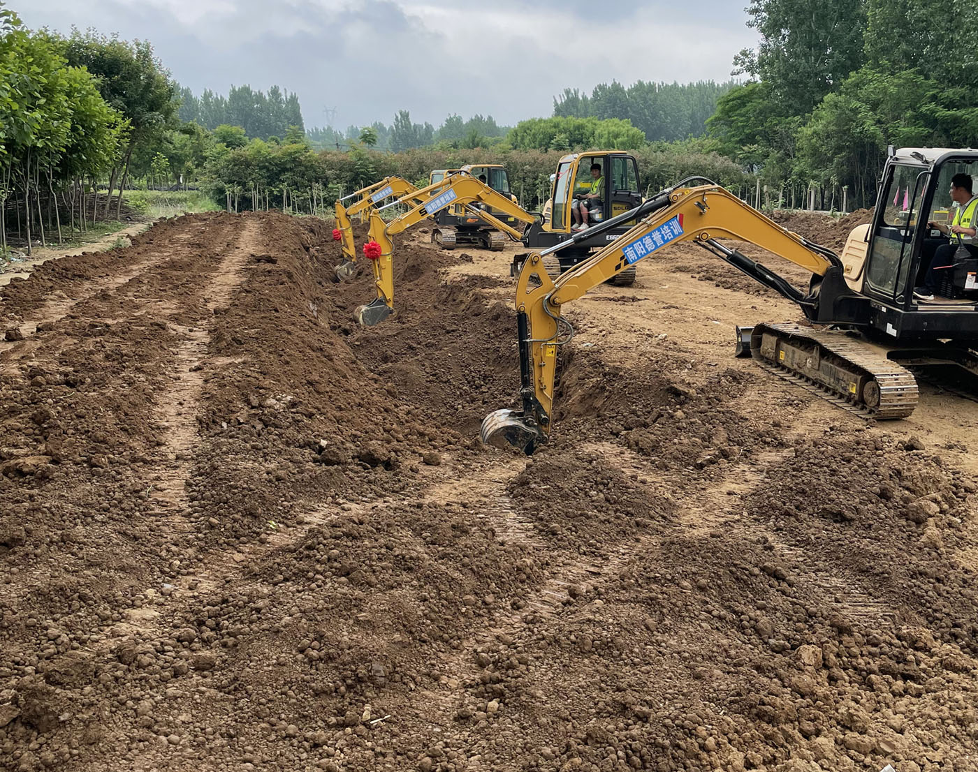 挖掘机集中培训